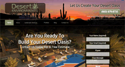 Desktop Screenshot of desertenvironments.com