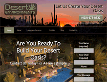 Tablet Screenshot of desertenvironments.com